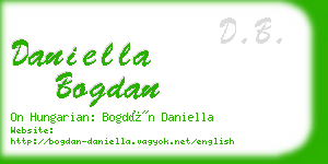 daniella bogdan business card